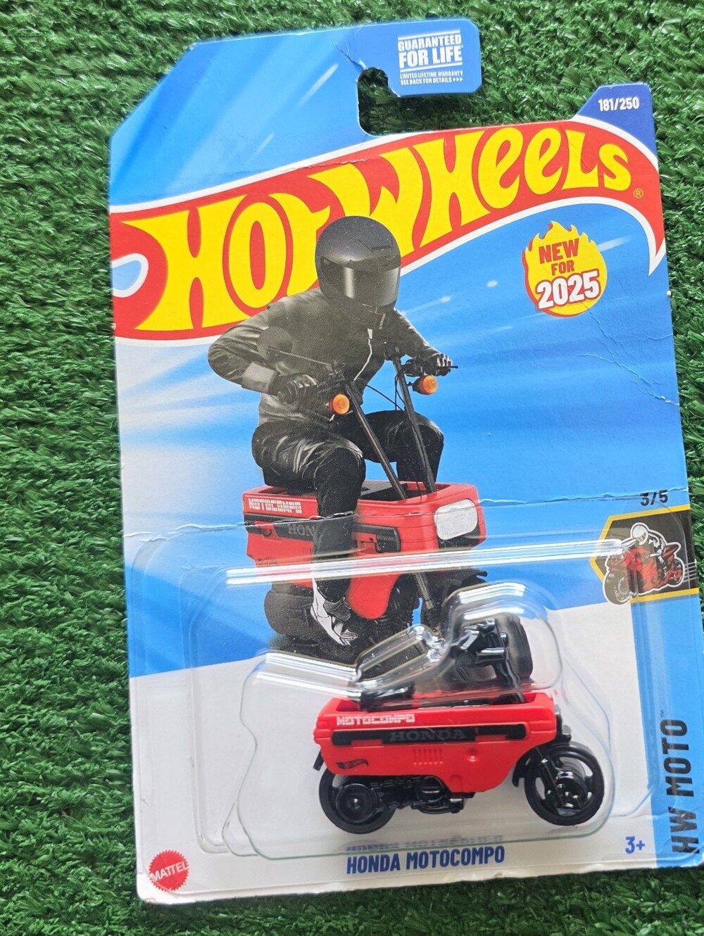 Hot Wheels Honda Motocompo Toy Motorcycle - Red